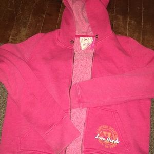 PINK zip-up sweatshirt